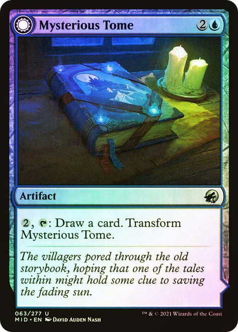 Mysterious Tome // Chilling Chronicle\nInnistrad: Midnight Hunt\nSingle\nMagic The Gathering