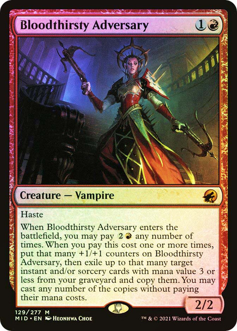 Bloodthirsty Adversary | Innistrad: Midnight Hunt - Korean | Star