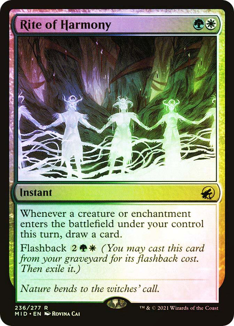 Rite of Harmony\nInnistrad: Midnight Hunt\nSingle\nMagic The Gathering