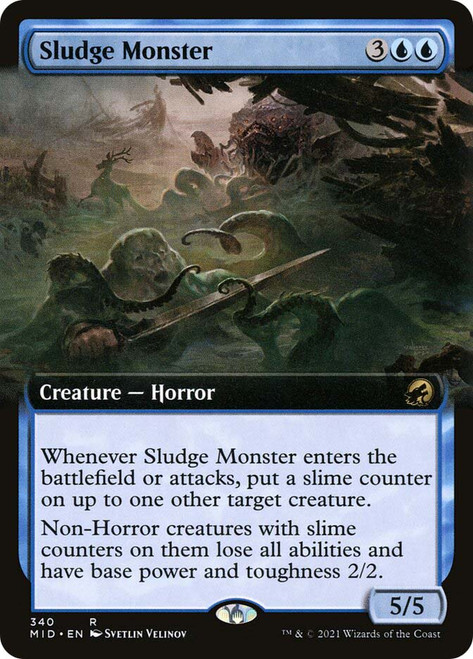 Sludge Monster (Extended Art)\nInnistrad: Midnight Hunt - Variants\nSingle\nMagic The Gathering