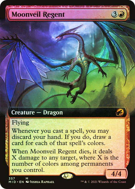 Moonveil Regent (Extended Art)\nInnistrad: Midnight Hunt - Variants\nSingle\nMagic The Gathering