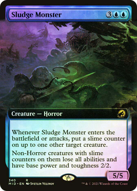 Sludge Monster (Extended Art)\nInnistrad: Midnight Hunt - Variants\nSingle\nMagic The Gathering