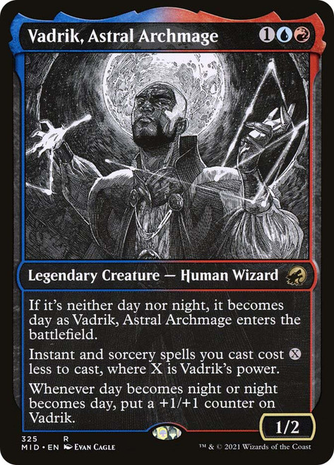 Vadrik, Astral Archmage (Showcase)\nInnistrad: Midnight Hunt - Variants\nSingle\nMagic The Gathering