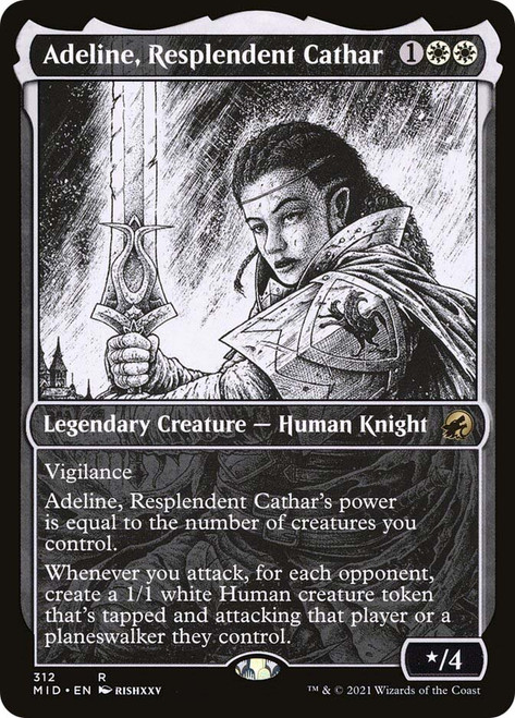Adeline, Resplendent Cathar (Showcase)\nInnistrad: Midnight Hunt - Variants\nSingle\nMagic The Gathering
