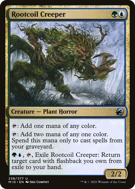 Rootcoil Creeper\nInnistrad: Midnight Hunt\nSingle\nMagic The Gathering
