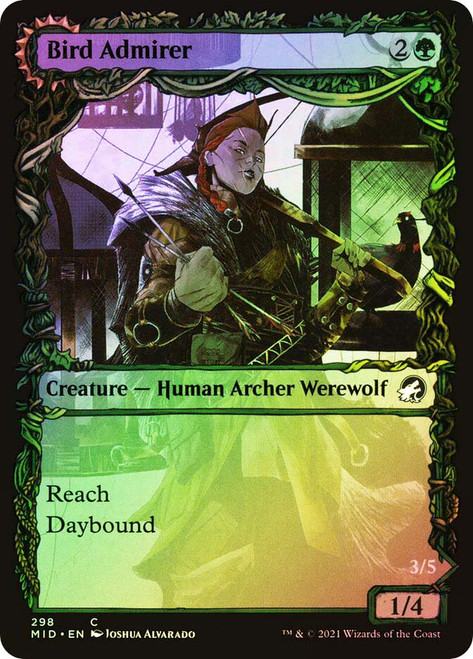 Bird Admirer // Wing Shredder (Showcase)\nInnistrad: Midnight Hunt - Variants\nSingle\nMagic The Gathering