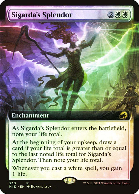 Sigarda's Splendor (Extended Art)\nInnistrad: Midnight Hunt - Variants\nSingle\nMagic The Gathering