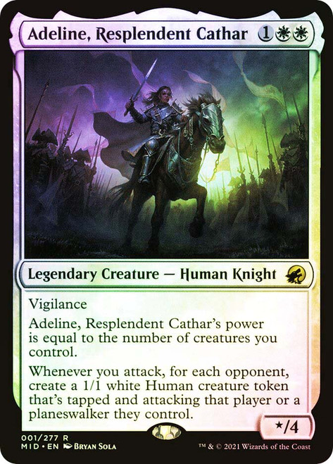 Adeline, Resplendent Cathar\nInnistrad: Midnight Hunt\nSingle\nMagic The Gathering