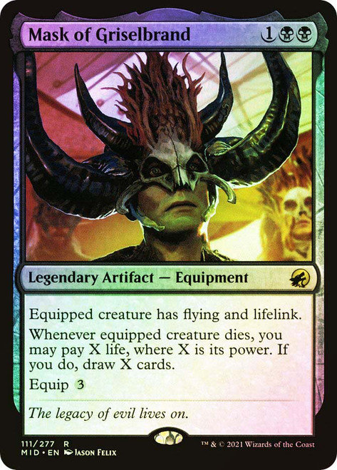 Mask of Griselbrand\nInnistrad: Midnight Hunt\nSingle\nMagic The Gathering