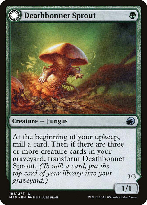 Deathbonnet Sprout // Deathbonnet Hulk\nInnistrad: Midnight Hunt\nSingle\nMagic The Gathering