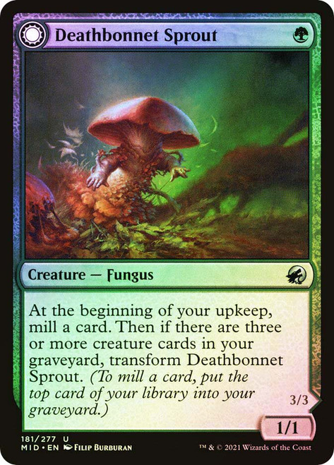 Deathbonnet Sprout // Deathbonnet Hulk\nInnistrad: Midnight Hunt\nSingle\nMagic The Gathering