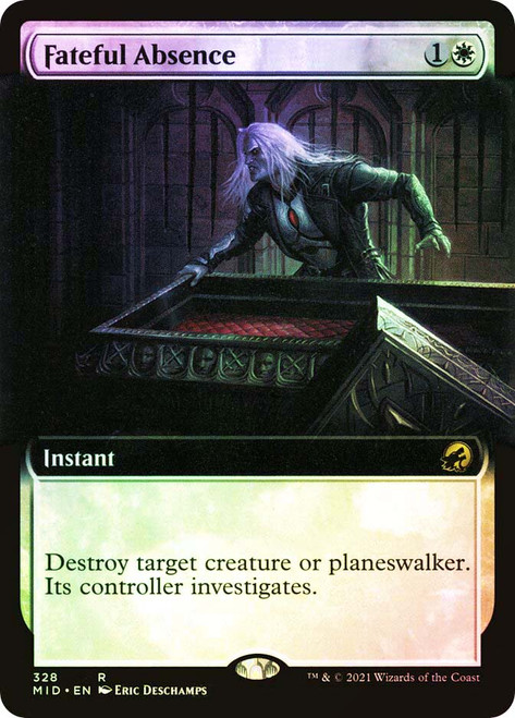 Fateful Absence (Extended Art)\nInnistrad: Midnight Hunt - Variants\nSingle\nMagic The Gathering