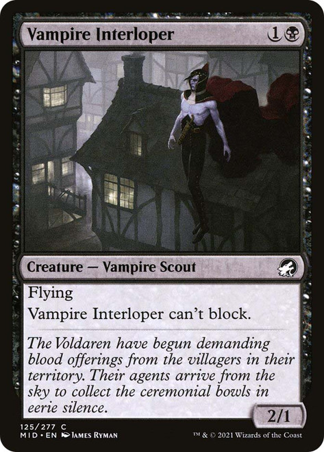 Vampire Interloper\nInnistrad: Midnight Hunt\nSingle\nMagic The Gathering