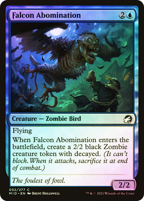 Falcon Abomination\nInnistrad: Midnight Hunt\nSingle\nMagic The Gathering