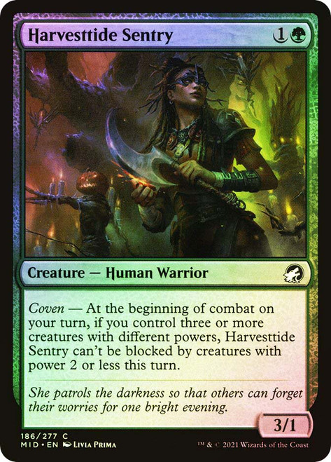 Harvesttide Sentry\nInnistrad: Midnight Hunt\nSingle\nMagic The Gathering