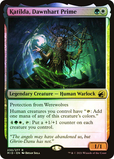 Katilda, Dawnhart Prime\nInnistrad: Midnight Hunt\nSingle\nMagic The Gathering