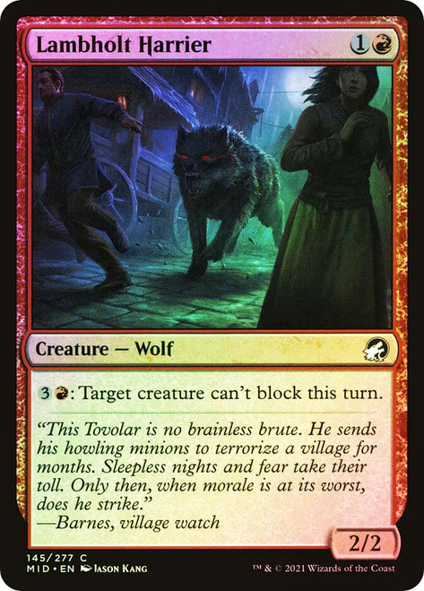Lambholt Harrier\nInnistrad: Midnight Hunt\nSingle\nMagic The Gathering