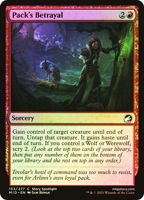 Pack's Betrayal\nInnistrad: Midnight Hunt\nSingle\nMagic The Gathering