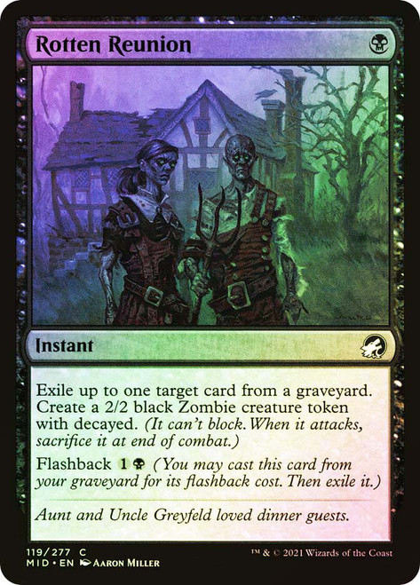 Rotten Reunion\nInnistrad: Midnight Hunt\nSingle\nMagic The Gathering