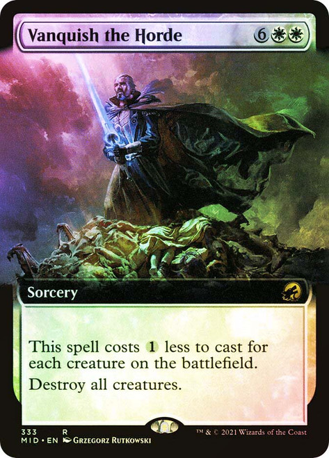 Vanquish the Horde (Extended Art)\nInnistrad: Midnight Hunt - Variants\nSingle\nMagic The Gathering
