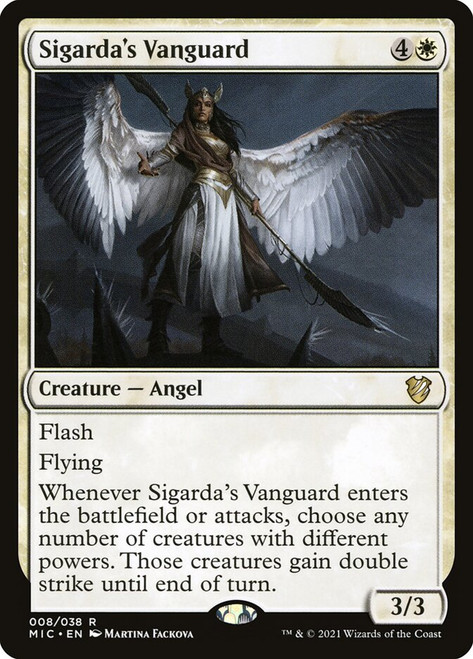 Sigarda's Vanguard\nInnistrad: Midnight Hunt Commander\nSingle\nMagic The Gathering
