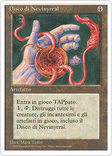 Nevinyrral's Disk
4th Edition - Italian
Single
Magic The Gathering