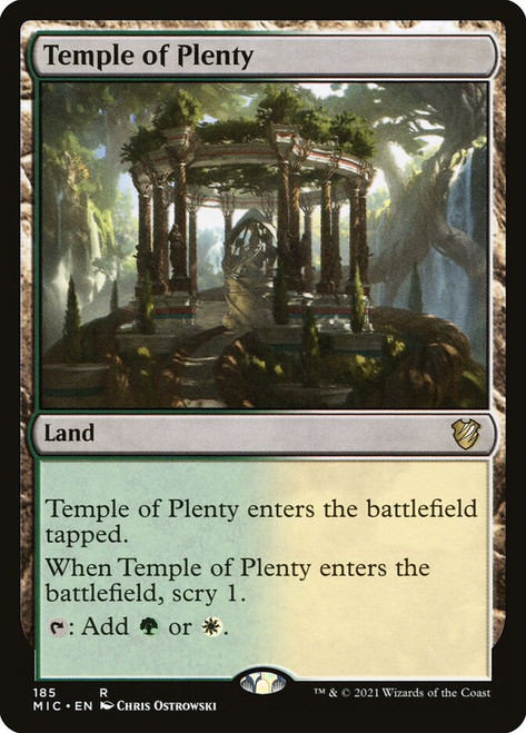 Temple of Plenty\nInnistrad: Midnight Hunt Commander\nSingle\nMagic The Gathering