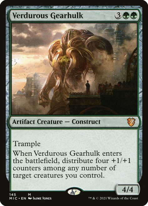 Verdurous Gearhulk\nInnistrad: Midnight Hunt Commander\nSingle\nMagic The Gathering