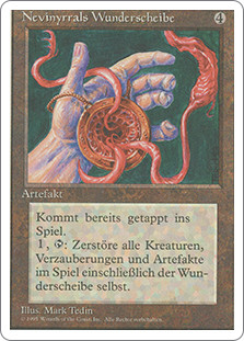 Nevinyrral's Disk
4th Edition - German
Single
Magic The Gathering