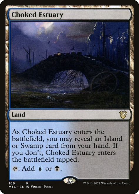 Choked Estuary\nInnistrad: Midnight Hunt Commander\nSingle\nMagic The Gathering