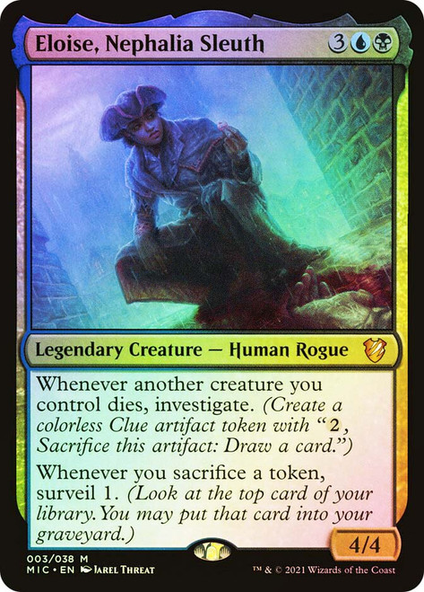 Eloise, Nephalia Sleuth\nInnistrad: Midnight Hunt Commander\nSingle\nMagic The Gathering