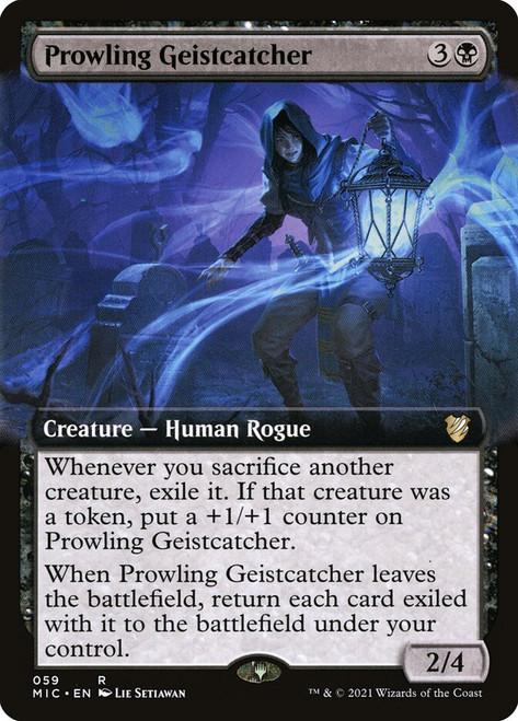 Prowling Geistcatcher (Extended Art)\nInnistrad: Midnight Hunt Commander - Variants\nSingle\nMagic The Gathering