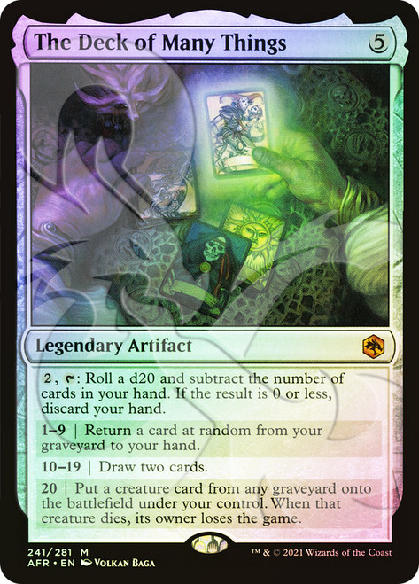 The Deck of Many Things (Ampersand)\nPromo: General\nSingle\nMagic The Gathering