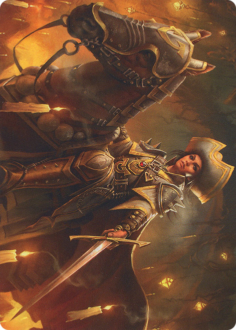 {Seasoned Cathar Art Card}\nArt Series\nSingle\nMagic The Gathering