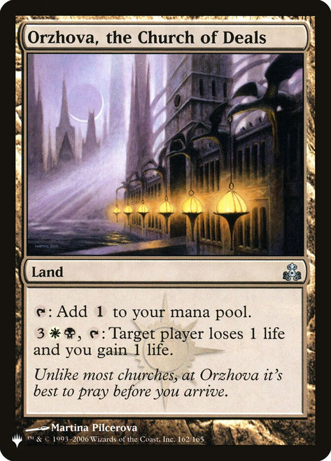 Orzhova, the Church of Deals\nPlaneswalker Symbol Reprints\nSingle\nMagic The Gathering