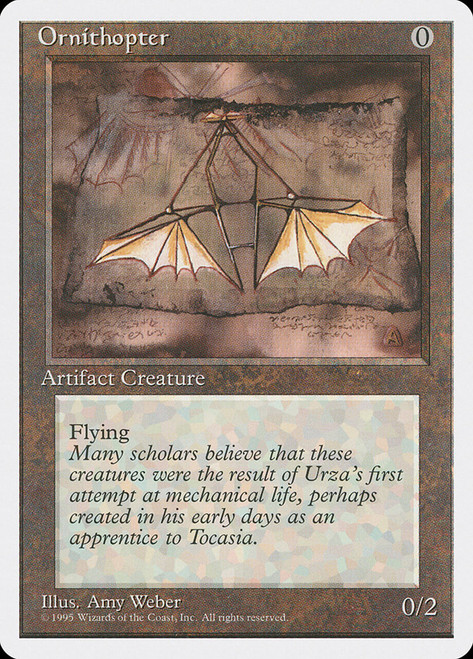 Ornithopter\n4th Edition\nSingle\nMagic The Gathering