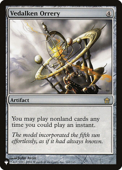 Vedalken Orrery\nPlaneswalker Symbol Reprints\nSingle\nMagic The Gathering