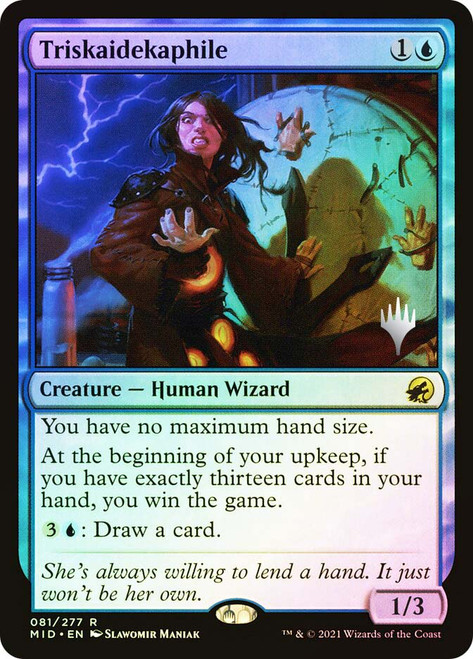 Triskaidekaphile (Promo Pack) (Innistrad: Midnight Hunt)\nPromo: Planeswalker Stamped\nSingle\nMagic The Gathering
