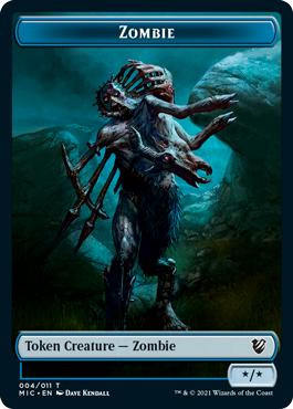 {Zombie Token} (*/*) // {Zombie Token} (2/2) (Decayed)\nInnistrad: Midnight Hunt Commander\nSingle\nMagic The Gathering