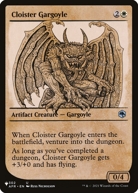 Cloister Gargoyle (Showcase)\nPlaneswalker Symbol Reprints\nSingle\nMagic The Gathering