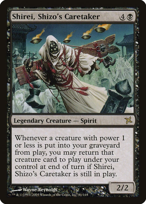 Shirei, Shizo's Caretaker\nBetrayers of Kamigawa\nSingle\nMagic The Gathering