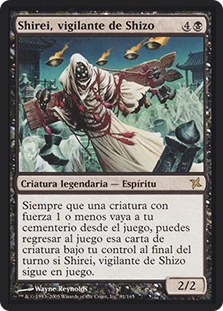 Shirei, Shizo's Caretaker
Betrayers of Kamigawa - Spanish
Single
Magic The Gathering