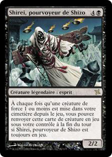 Shirei, Shizo's Caretaker
Betrayers of Kamigawa - French
Single
Magic The Gathering