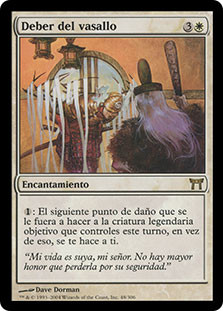 Vassal's Duty
Champions of Kamigawa - Spanish
Single
Magic The Gathering