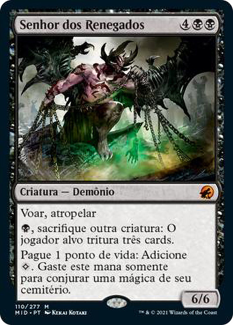 Lord of the Forsaken
Innistrad: Midnight Hunt - Portuguese
Single
Magic The Gathering