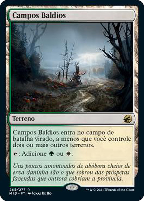 Overgrown Farmland
Innistrad: Midnight Hunt - Portuguese
Single
Magic The Gathering
