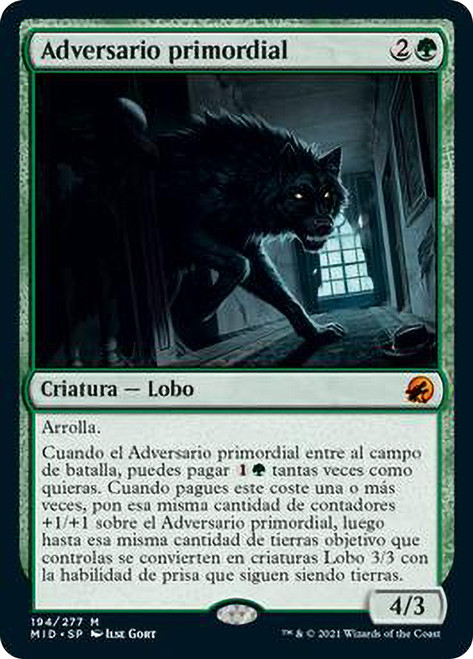 Primal Adversary
Innistrad: Midnight Hunt - Spanish
Single
Magic The Gathering