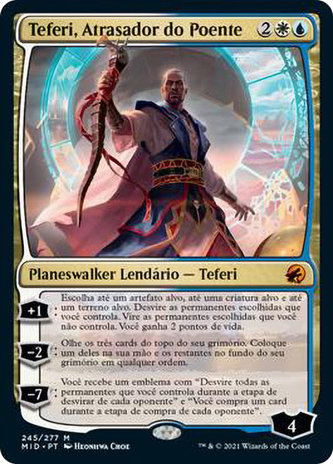 Teferi, Who Slows the Sunset
Innistrad: Midnight Hunt - Portuguese
Single
Magic The Gathering