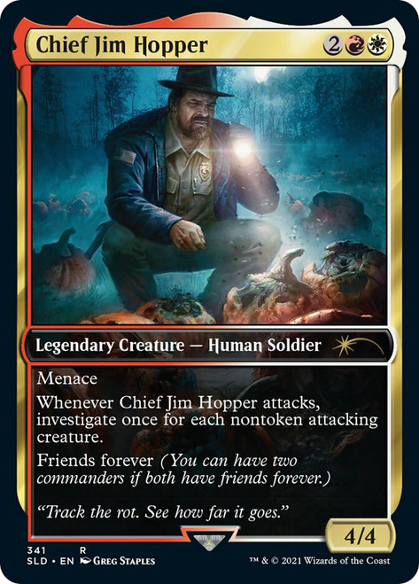 Chief Jim Hopper (Secret Lair) (Full Art)\nPromo: General\nSingle\nMagic The Gathering
