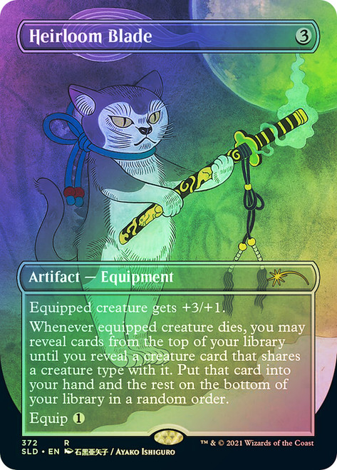 Heirloom Blade (Secret Lair) (Borderless)\nPromo: General\nSingle\nMagic The Gathering